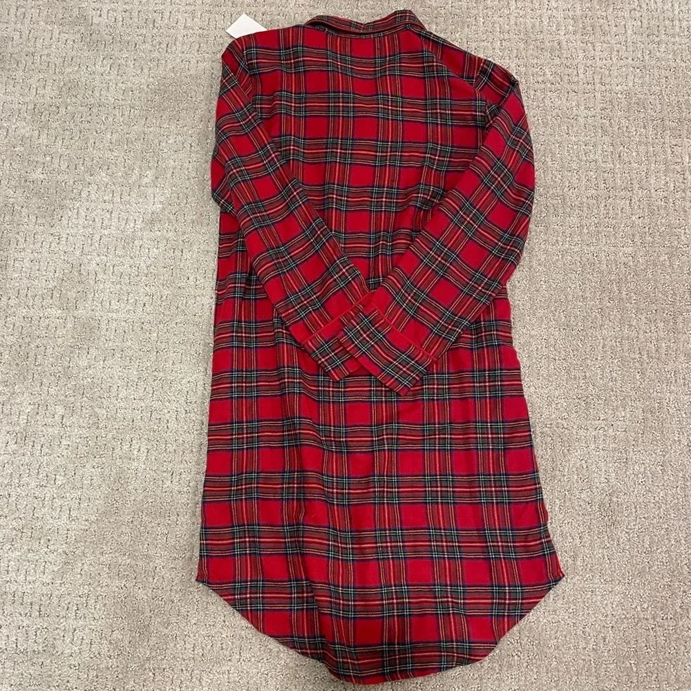 NWT GAP Kids Flannel Nightgown with pocket 10